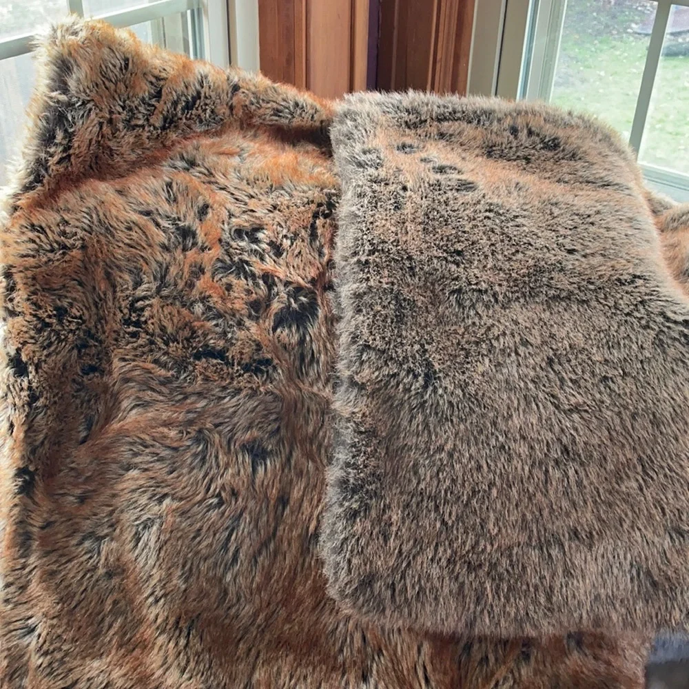 Restoration Hardware Wolf Ultra Luxe fur pillows